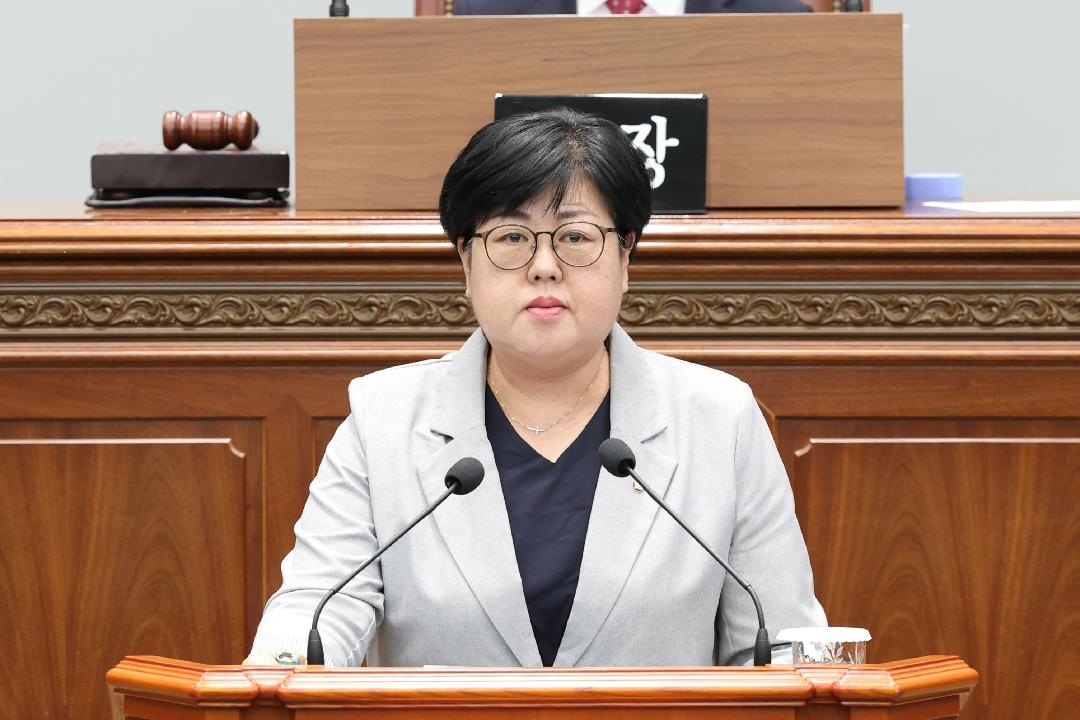 [5분 자유발언] 김미나 의원, 전기차 화재 예방 대응책 마련 촉구1