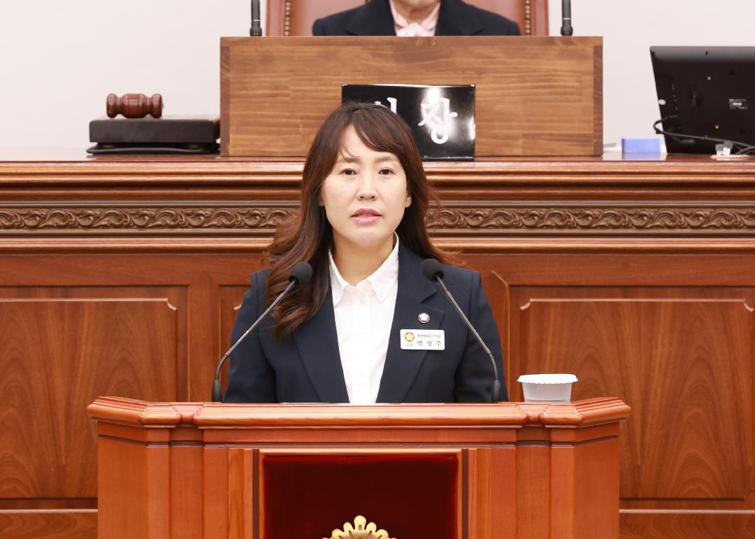 [5분자유발언] 박영주 의원 “뽀송한 이불과 안부 인사로 체감형 복지를”1