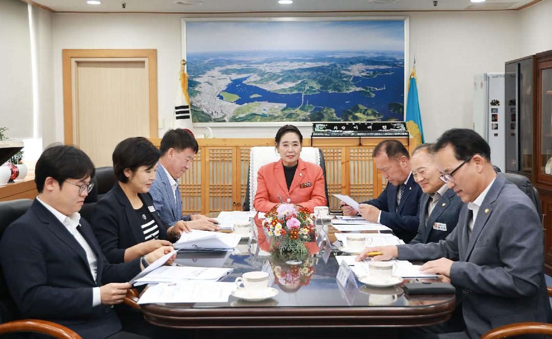 창원특례시의회 의장단, 제156회 임시회 일정 등 현안 논의1