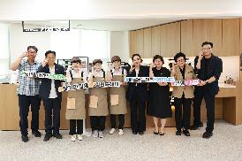 진해지혜의도서관 카페담소 개소식